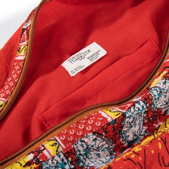 Boho Chic Beach Yoga Hobo Shoulder Bag - 100% Cotton - Bohemian Ethnic Inspired - Picture 7 of 8